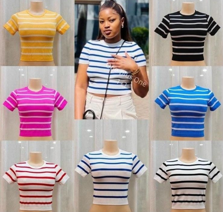 Striped Crop Tops in several colours